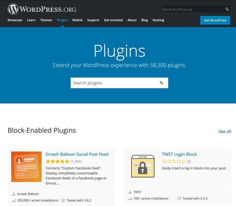 Plugins for wordpress website